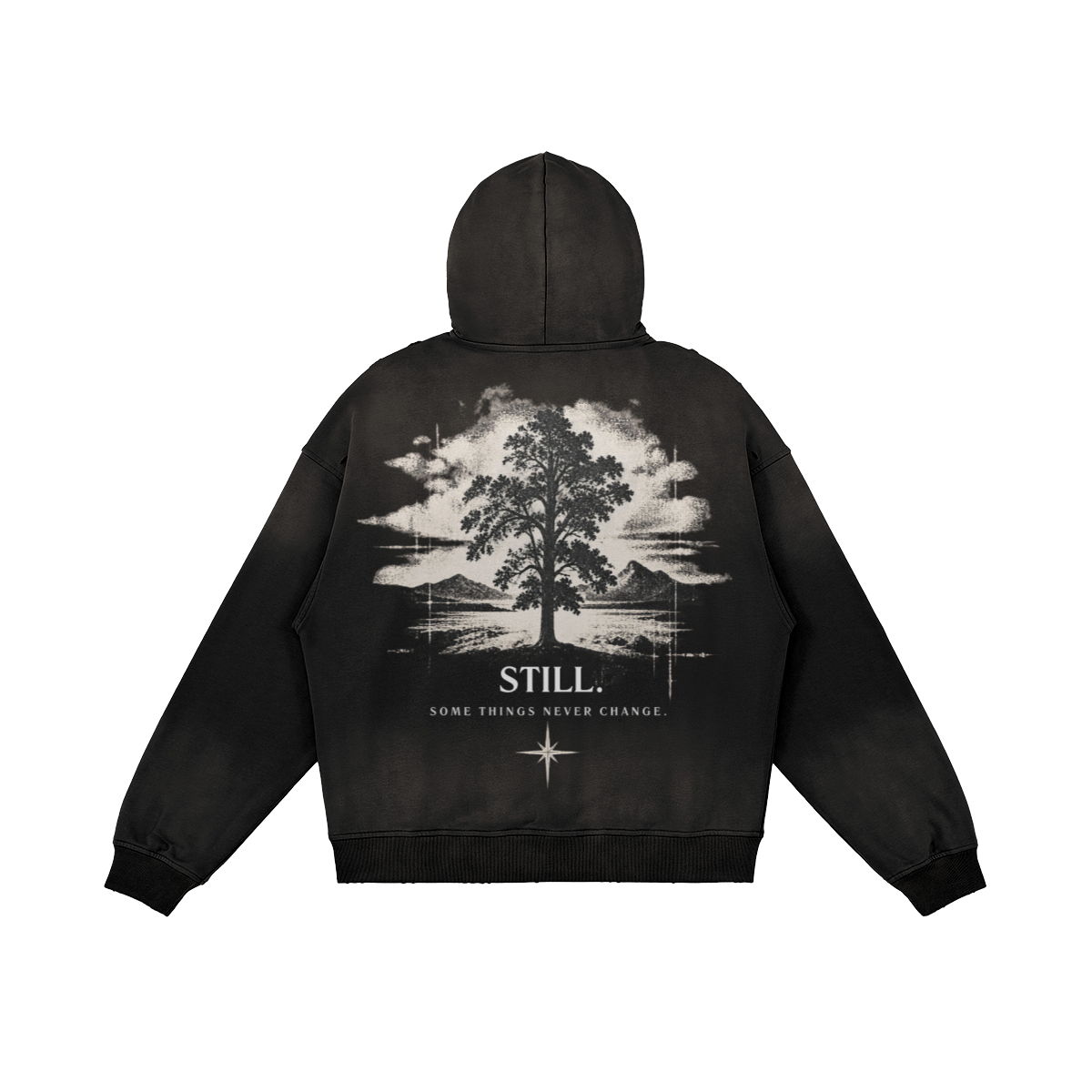 ROOTS HOODIE — WASHED CHARCOAL